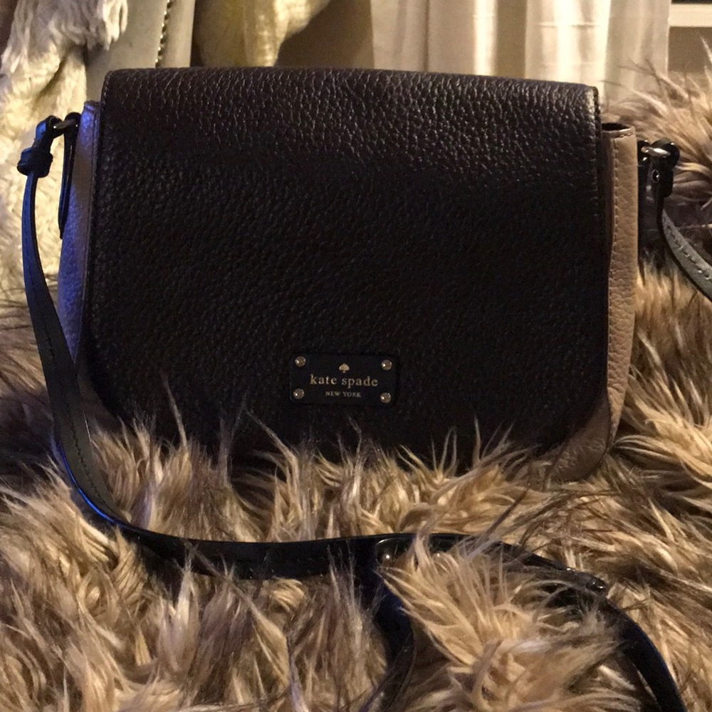 Brown, tan, and black Kate Spade crossbody